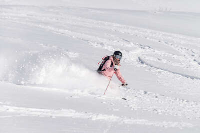 Freeriderin in Tignes